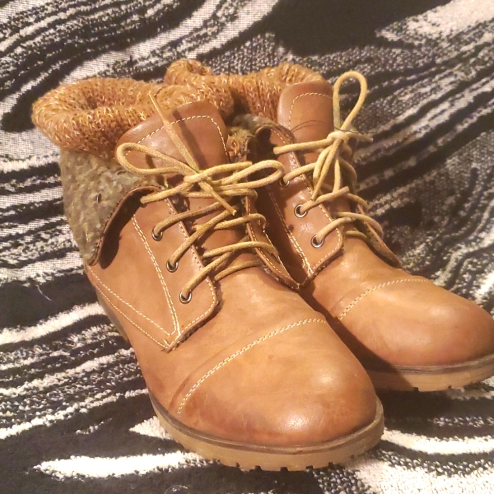 Brown Leather Ankle Boot
